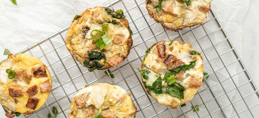 Keto Spinach and Feta Egg Cups